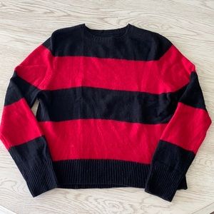 Re/Done Red and Black sweater